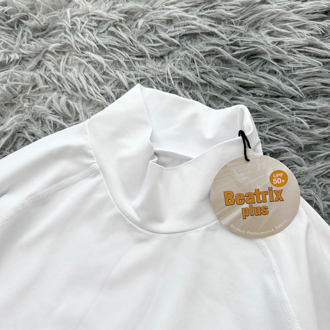 新品　パーリーゲイツ　ハイネック　長袖カットソー　インナー　ホワイト　サイズ4