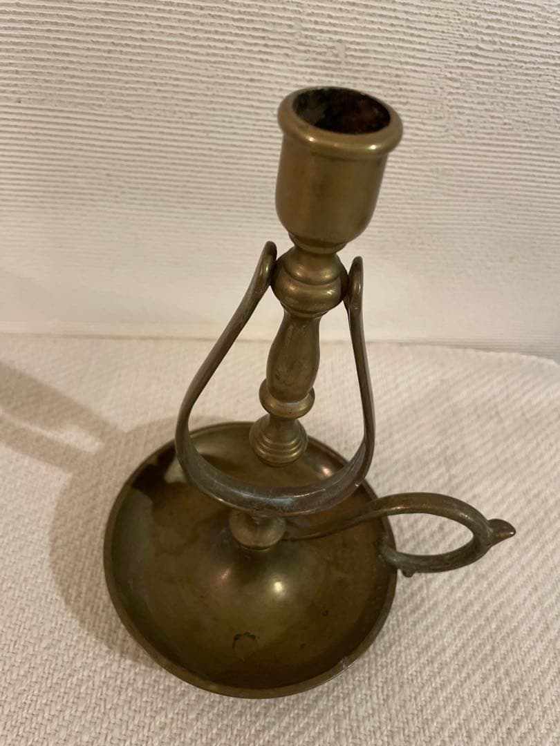 【フランスアンティーク】真鍮製 クラシック 回転式キャンドルホルダー