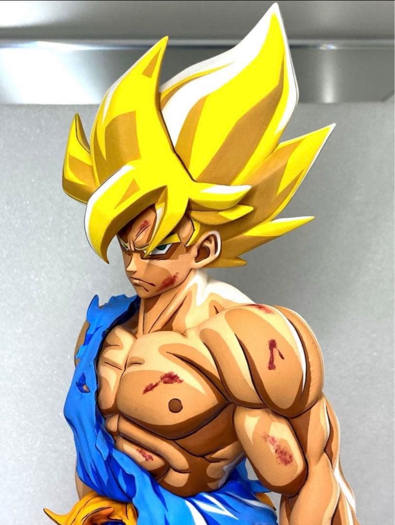 改修リペイント　ドラゴンボール　伝説の超サイヤ人　孫悟空　2D 二次元彩色