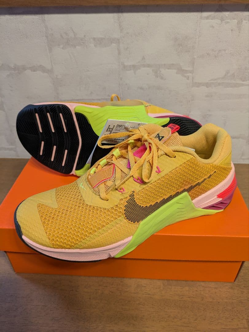 ナイキ メトコン 7 X ジム 筋トレ トレーニングシューズ 黄 27cm