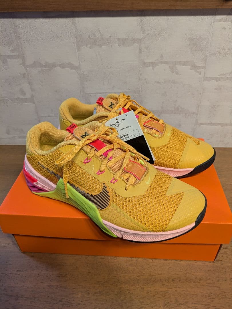 ナイキ メトコン 7 X ジム 筋トレ トレーニングシューズ 黄 27cm