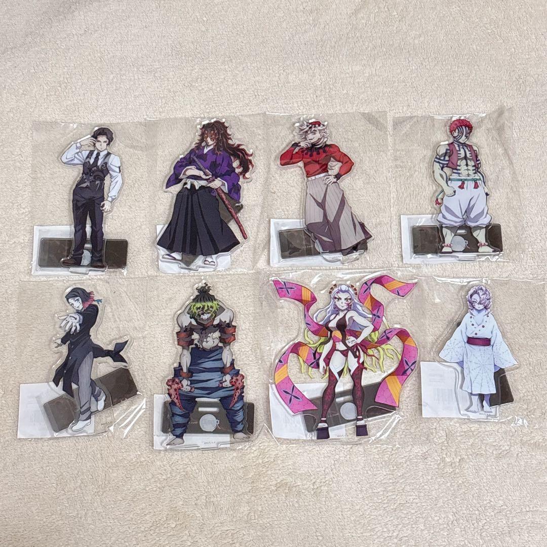 鬼滅の刃 鬼 アクリルスタンド 8点セット 鬼襲来　ufotable カフェ