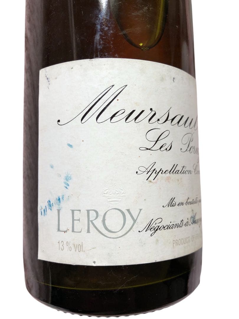 【希少・古酒】Leroy 1999年 ルロワ ムルソー 白ワイン