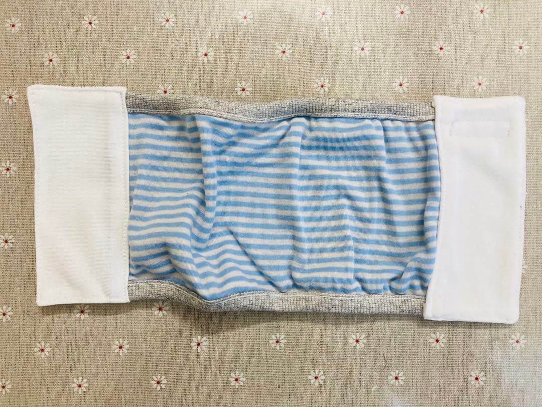 歩けるくんSTEP EQT 超長綿腹巻ボーダー柄ブルーSE-309奇跡の自力歩行