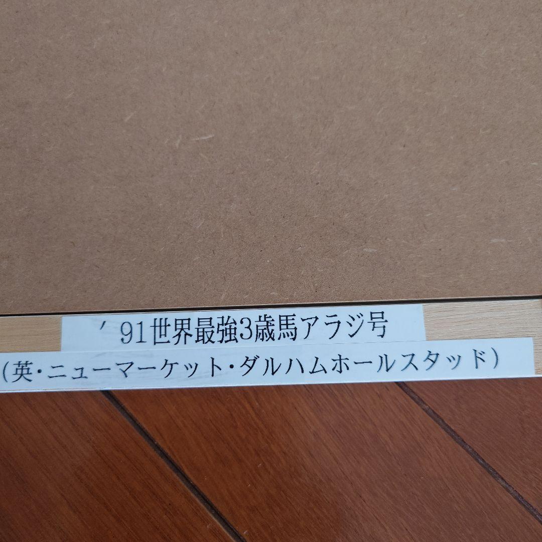JRA　競馬　’91世界最強3歳馬アラジ号　写真（額入り）