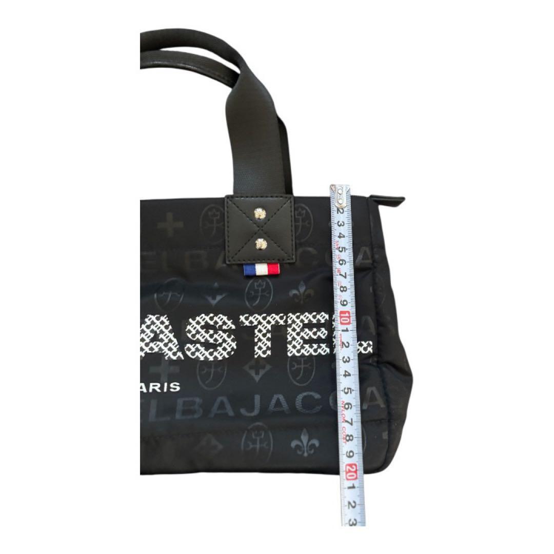 【未使用】カステルバジャック ハンドバッグ モノグラム 黒×オレンジ