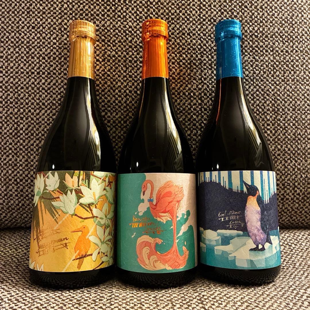 国分酒造 芋焼酎 ３本セット(フラミンゴオレンジ、サニークリーム、クールミント)