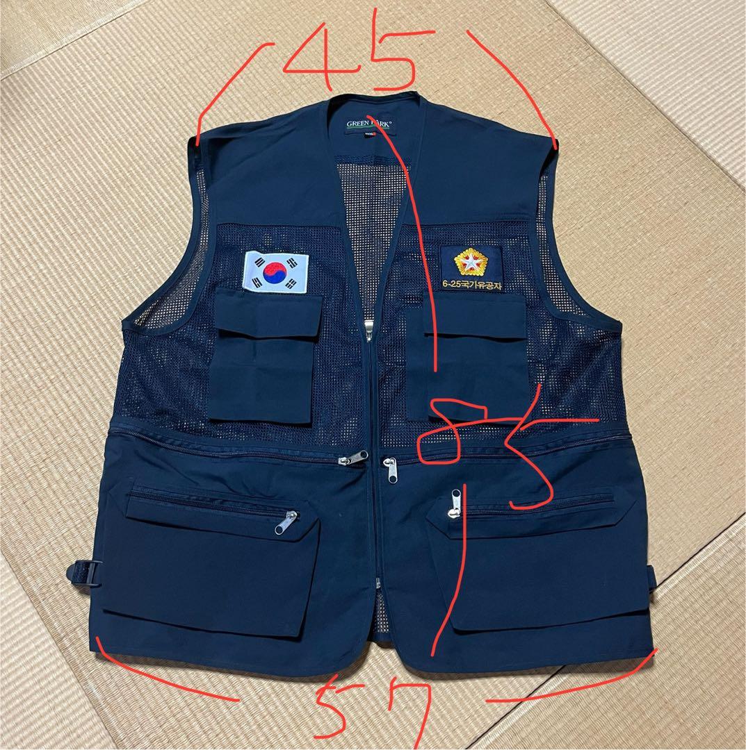 韓国軍　朝鮮戦争　退役軍人　ベスト,帽子