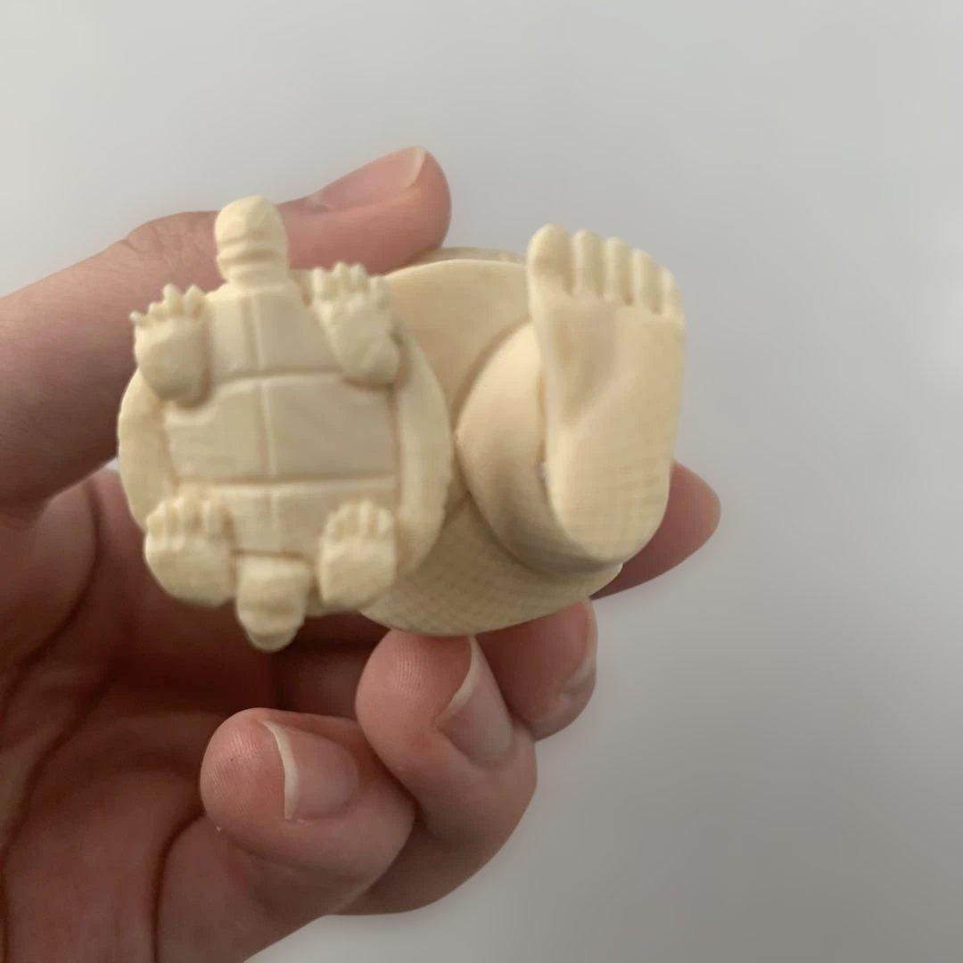 【詳細不明】時代物　置物　魚を担ぐ男