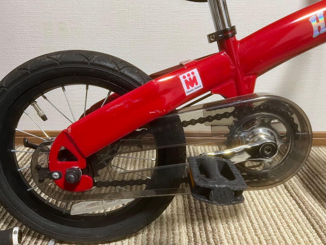 Henshinバイク 赤 幼児用自転車 14インチ