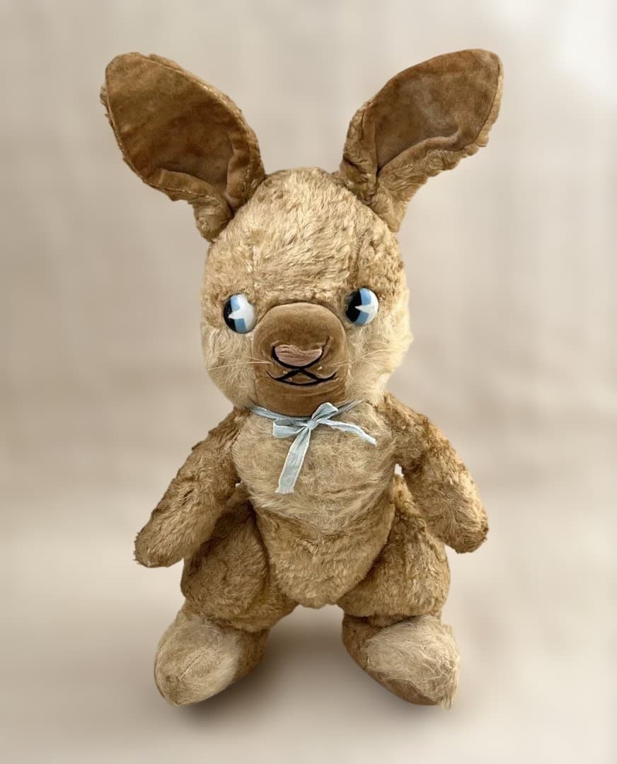 アンティークヴィンテージ英国製うさぎバニーぬいぐるみテディベア ドール