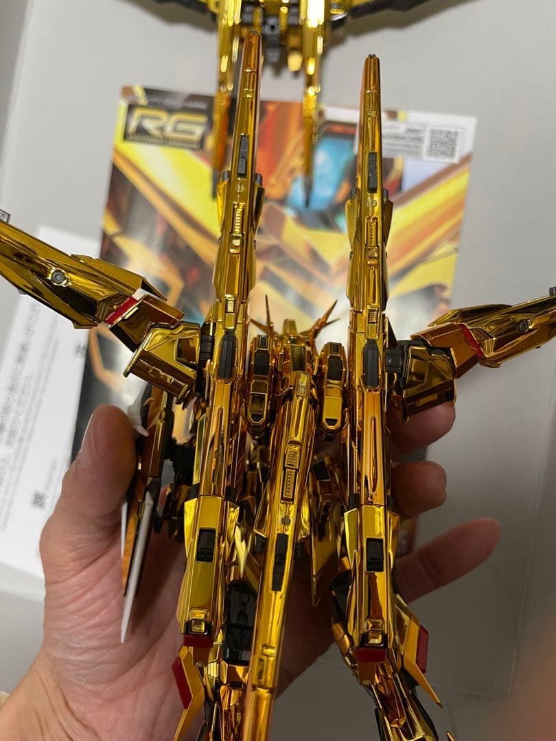 ガンプラ　組み済み　RG アカツキガンダム　オオワシパック＆シラヌイアカツキ