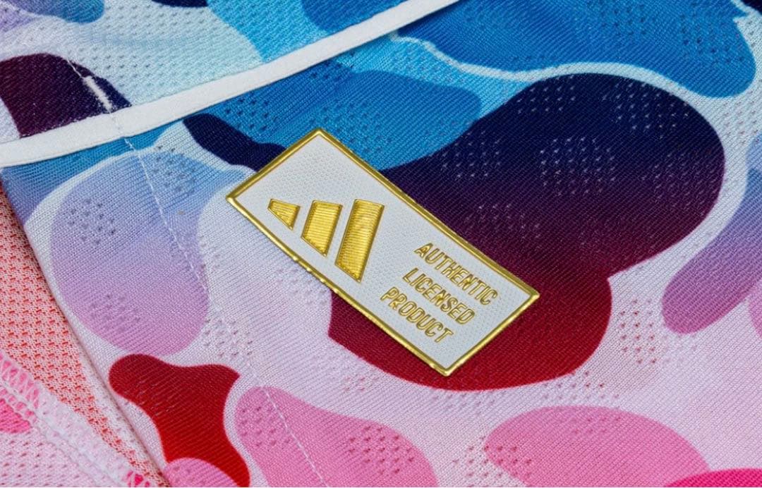 adidas×A BATHING BAPE Shock Blue Jersey