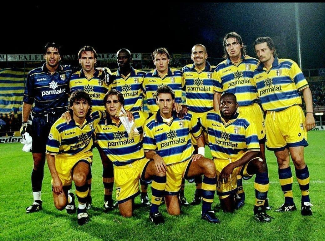 【未使用タグ付き/希少な正規品】セリエA　パルマ　カンナバーロ　ユニフォーム