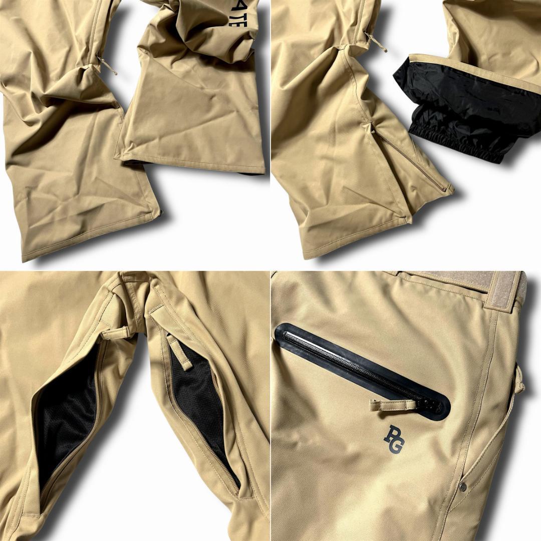 ベージュ パーリーゲイツ 定価10.4万 防水防風 上下セット スノーウェア M