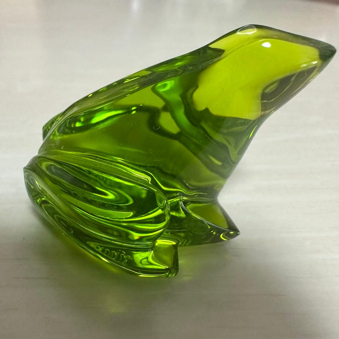 バカラ　緑カエル　超美品