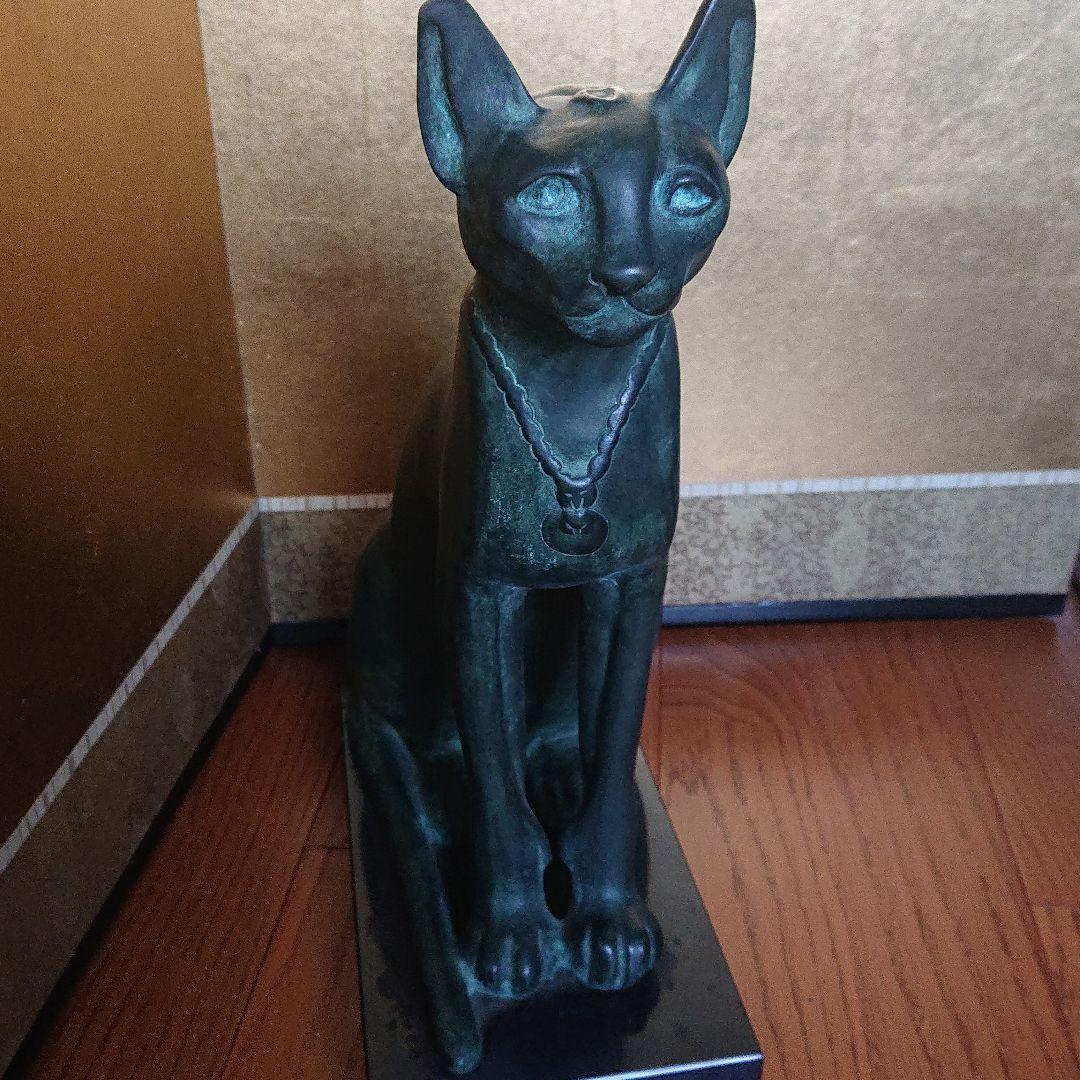 【猫】ブロンズ鋳造 33cm ルーヴル美術館工房監修