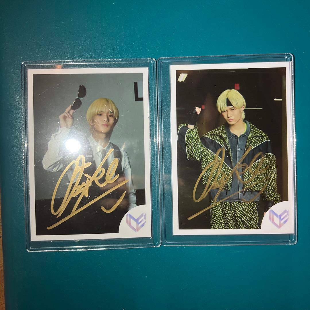 2枚セット　直筆サイン入り生写真　中村