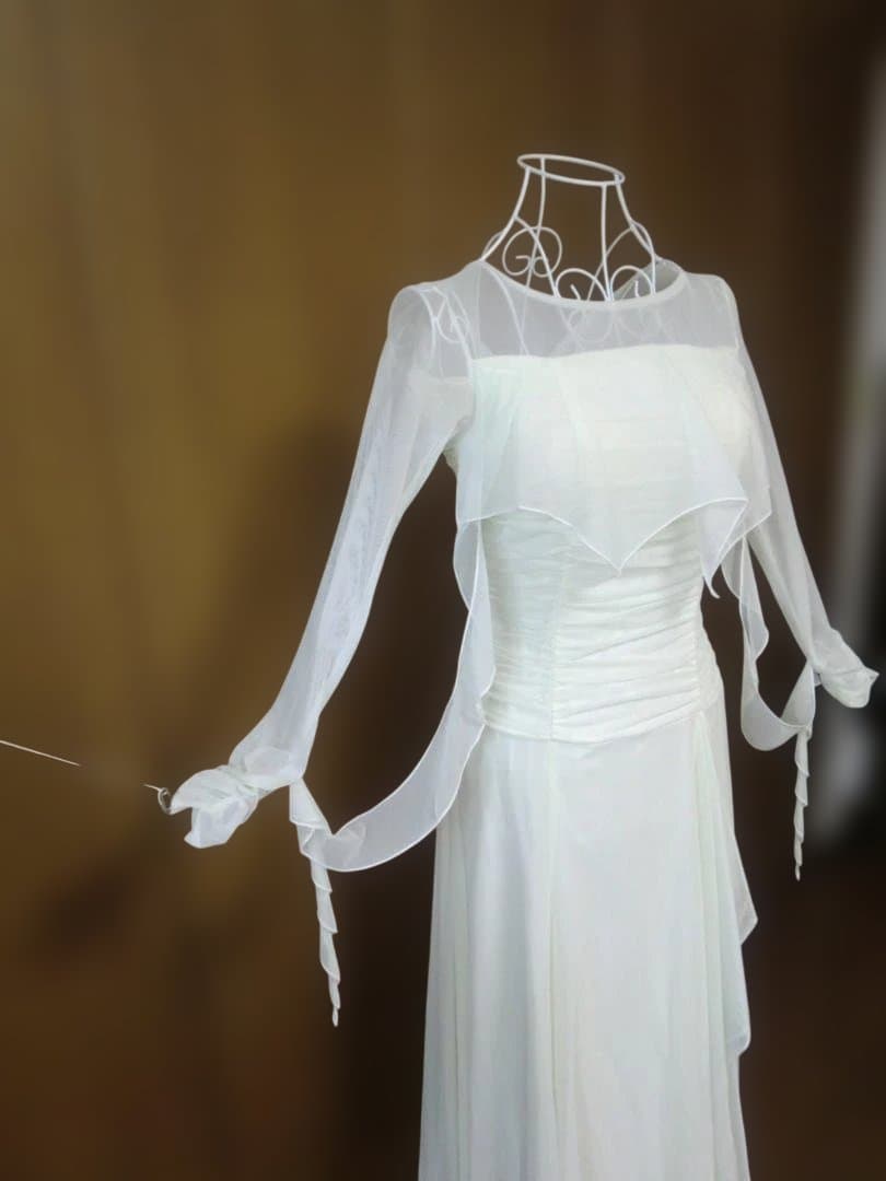 【新品タグ付】日本製/オフ白/スタンダードドレス☆社交ダンス