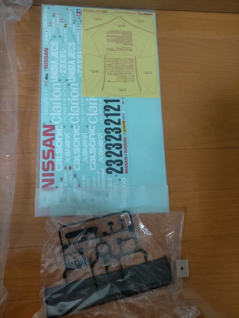 新品！日産R390 ボディー&ステッカー　カルソニック クラリオン　タミヤ