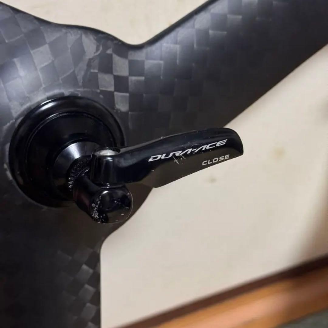 【美品】バトンホイール カーボン クリンチャー