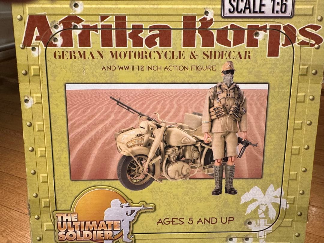 絶版品　1/6サイズ　ドイツ軍アフリカ大隊　サイドカー