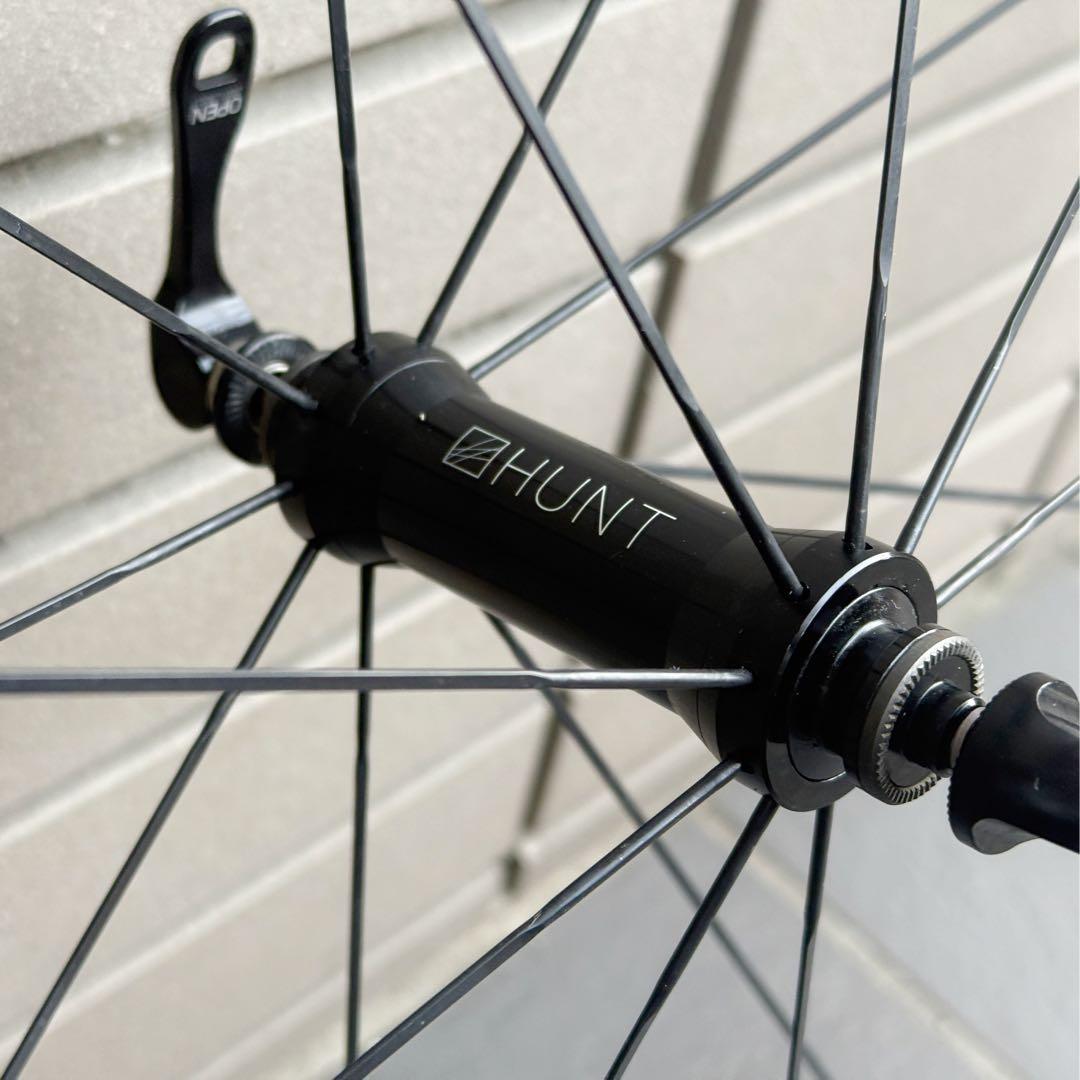 【即購入OK】HUNT RACE AERO WIDE シマノフリー リムブレーキ