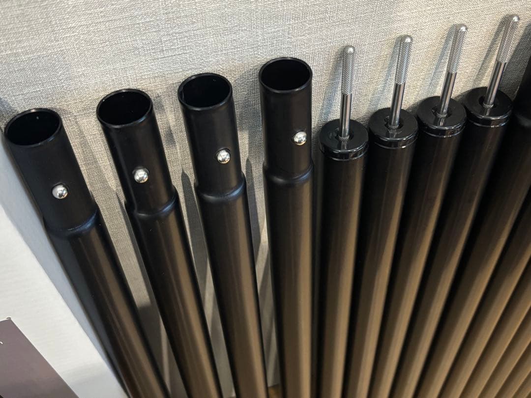 スノーピーク ウイングポールブラック 240cm ×4セット