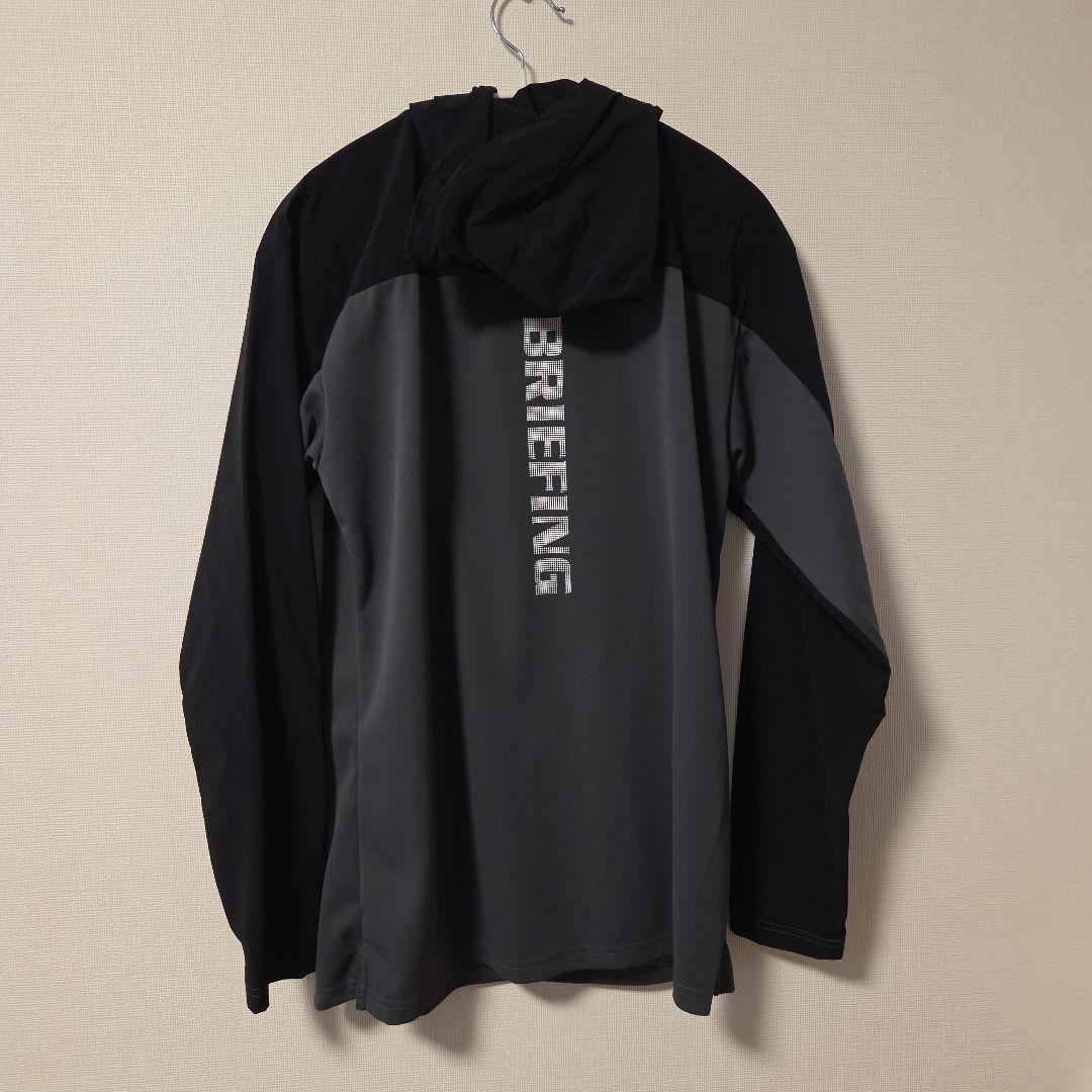 ☆美品☆BRIEFING GOLF ラウンドパーカー　グレーブラック　M