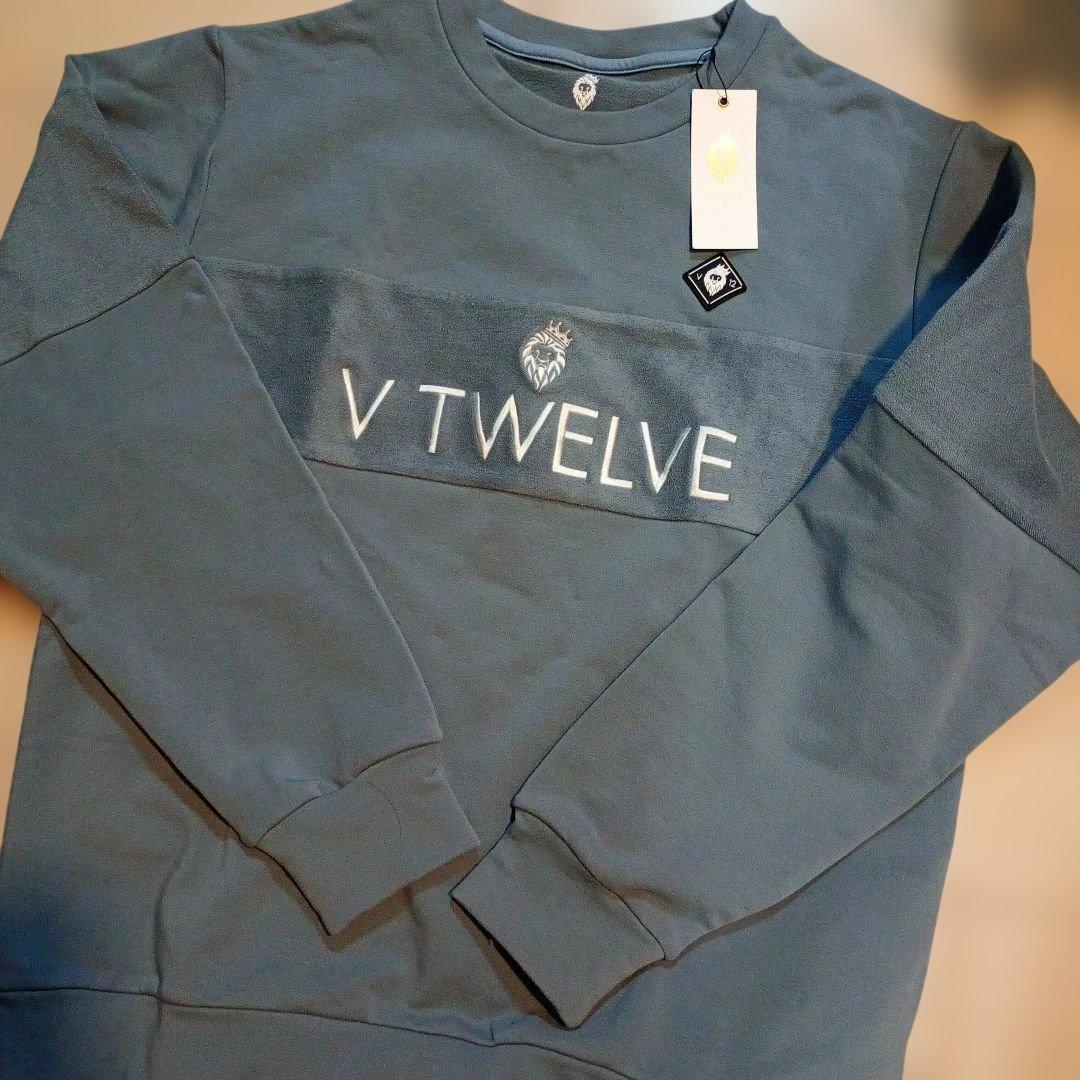 v12ゴルフV TWELVE B SIDE CREW Lサイズ ブルー