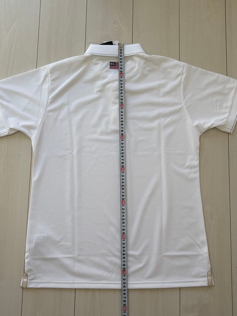 未使用)ブリーフィング ゴルフ メンズ ベーシックポロシャツ サイズL ホワイト
