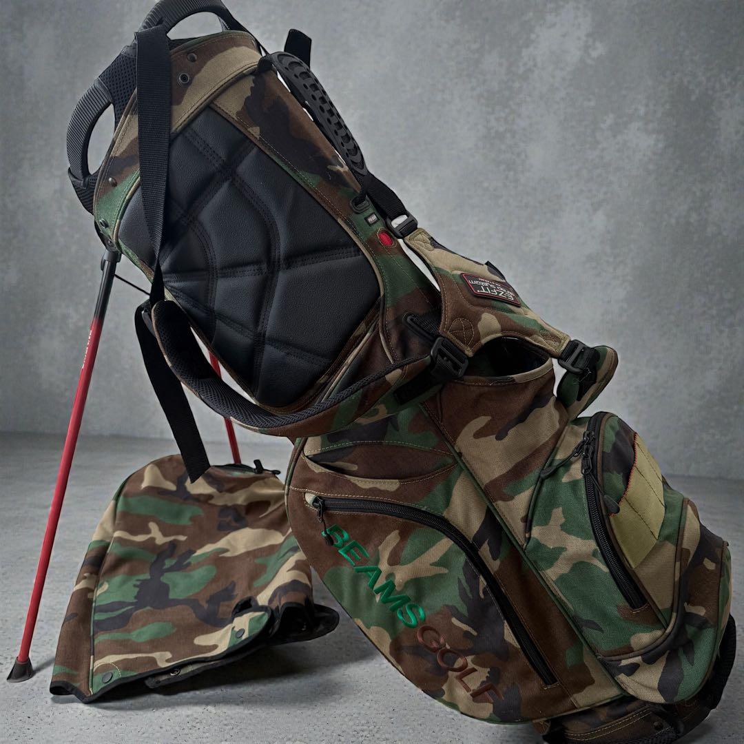 ブリーフィングゴルフ　ビームス　サンマウンテン　キャディバッグ　迷彩　カモフラ