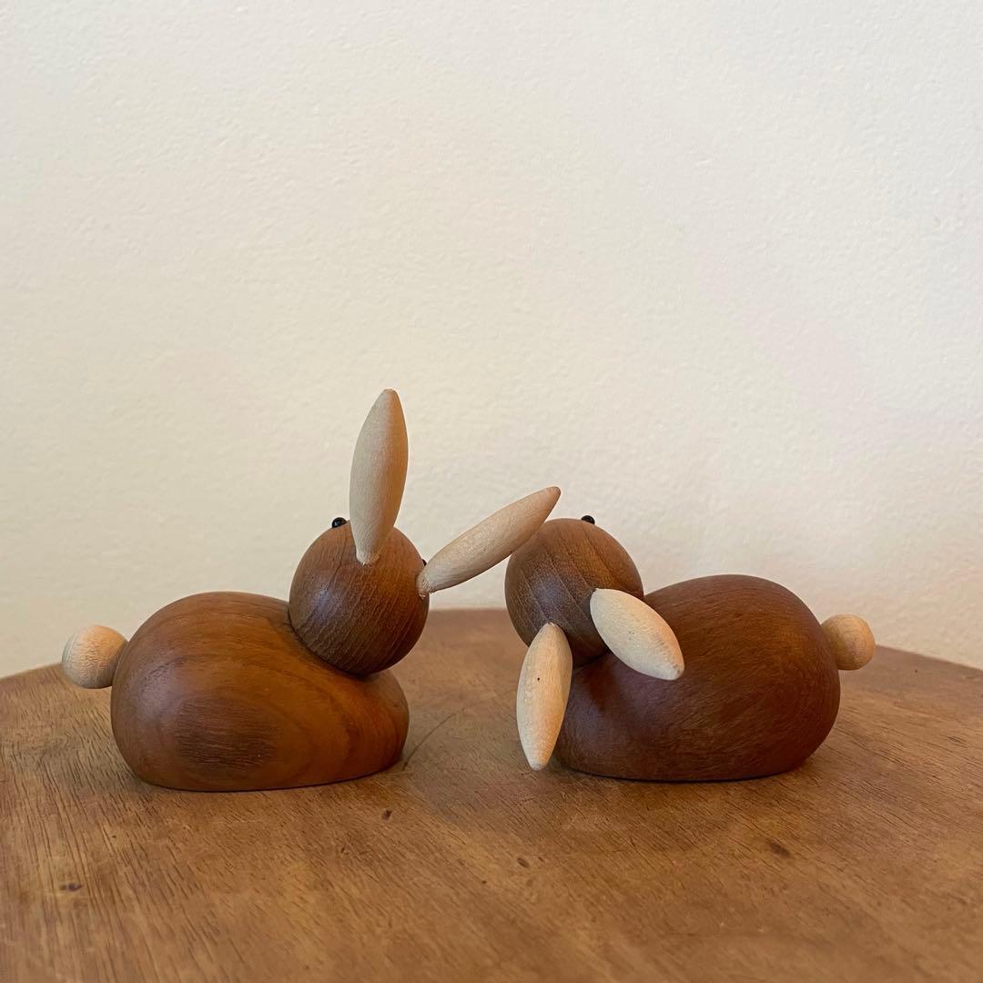 北欧ヴィンテージ　デンマーク　Skjode Skjern うさぎ　オブジェ