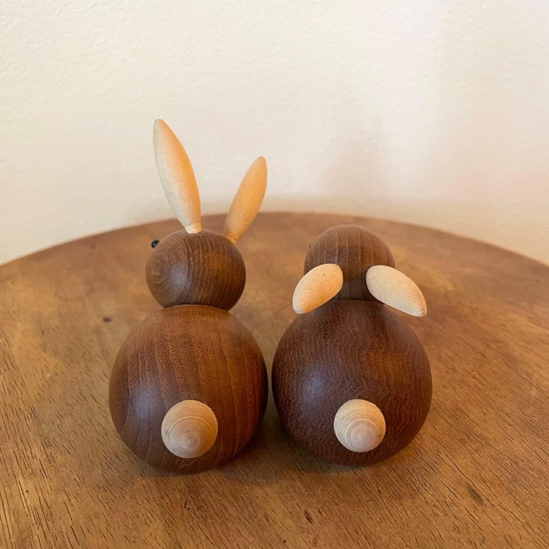 北欧ヴィンテージ　デンマーク　Skjode Skjern うさぎ　オブジェ