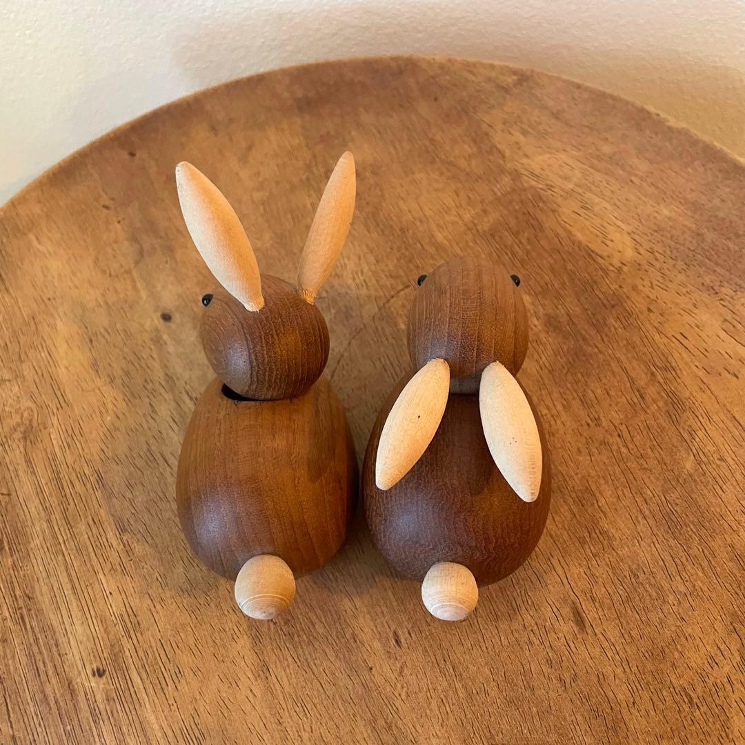 北欧ヴィンテージ　デンマーク　Skjode Skjern うさぎ　オブジェ