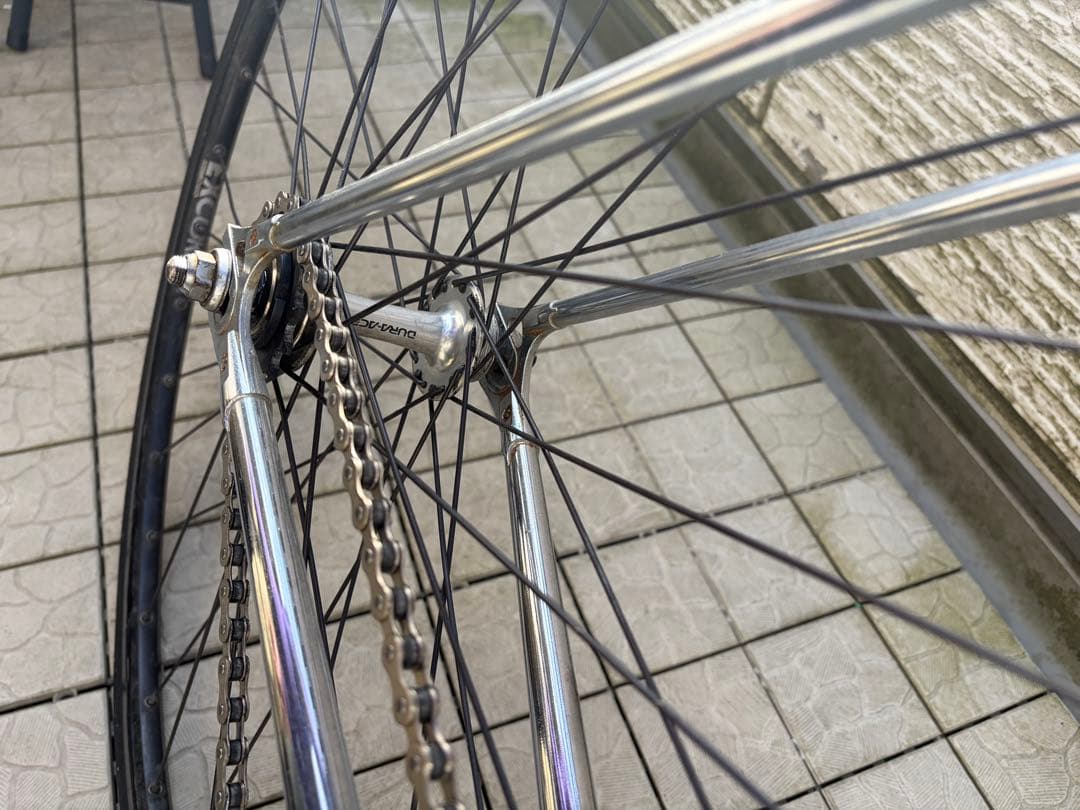 ク*ク様 samson サムソン ピストバイク クローム DURA ACE 完成