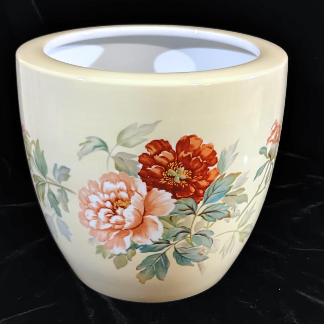 昭和８年　オールドノリタケ　 牡丹柄 　日陶印　火鉢