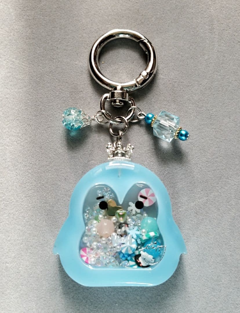 シャカシャカキーホルダー　③ペンギン