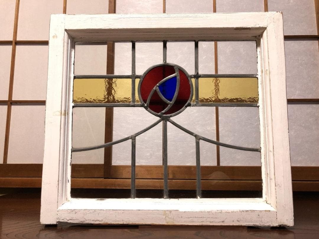 【 ステンドグラス窓 ２０世紀初期 】 英国アンティーク