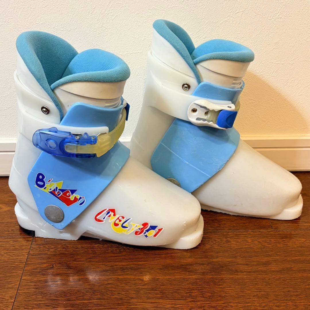 【ジュニアスキー3点セット】スキー板88cm ポール スキーブーツ 19cm