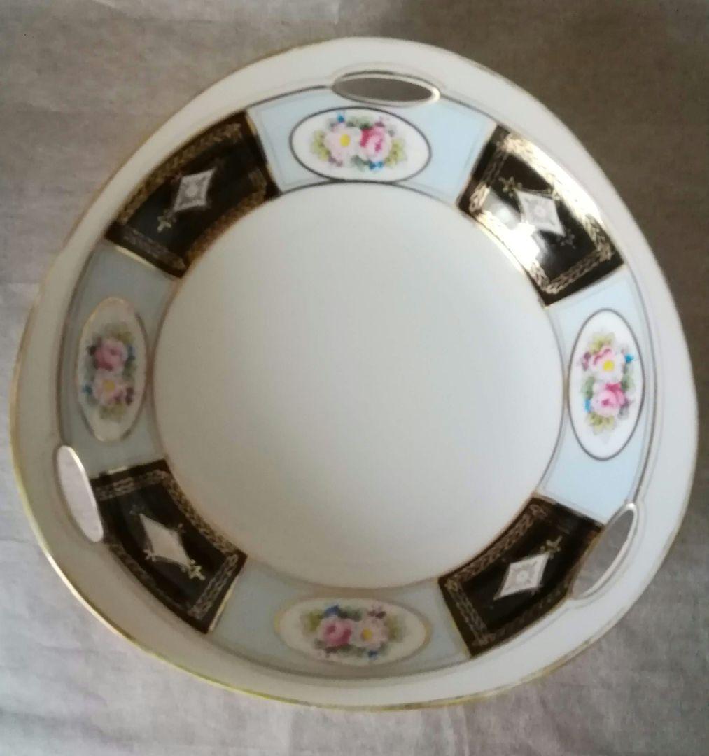 オールドノリタケ　コンポート　M-JAPAN印　里帰り美品　ハンドペイント