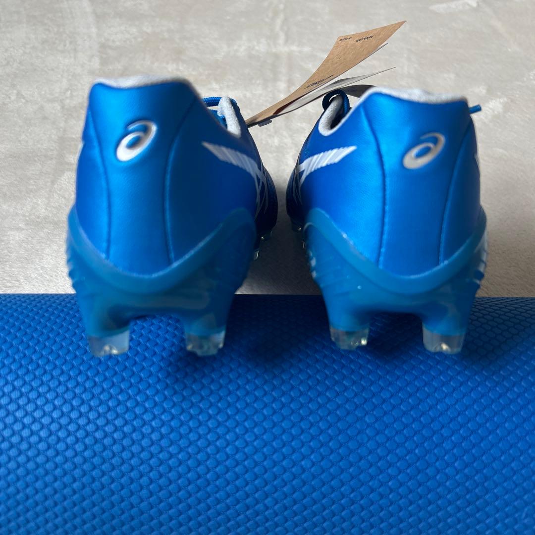 asics サッカーシューズ スパイク 青　25.5cm