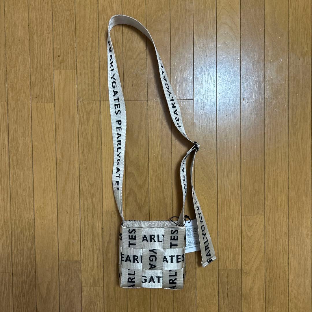 PEARLY GATES PGロゴテープ グルショルダーミニバッグカートポーチ