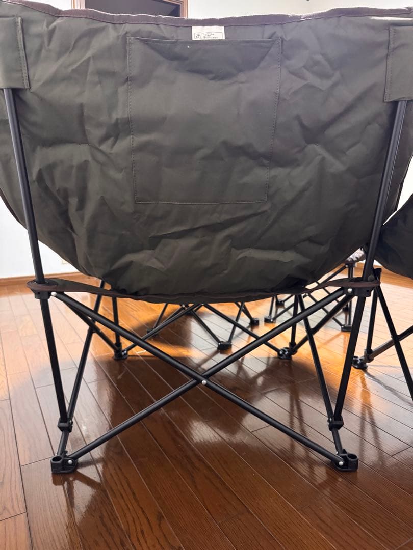 専用 ニトリ バタフライチェア ワイド ブラウン 2脚 オットマン2脚セット