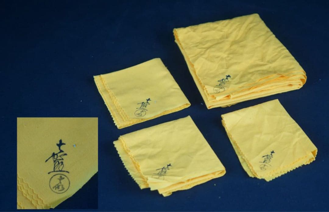 横石嘉助 造 黄交趾 青海波 皆具 共箱 茶道具 三彩 水指 建水 瓢杓立 蓋置