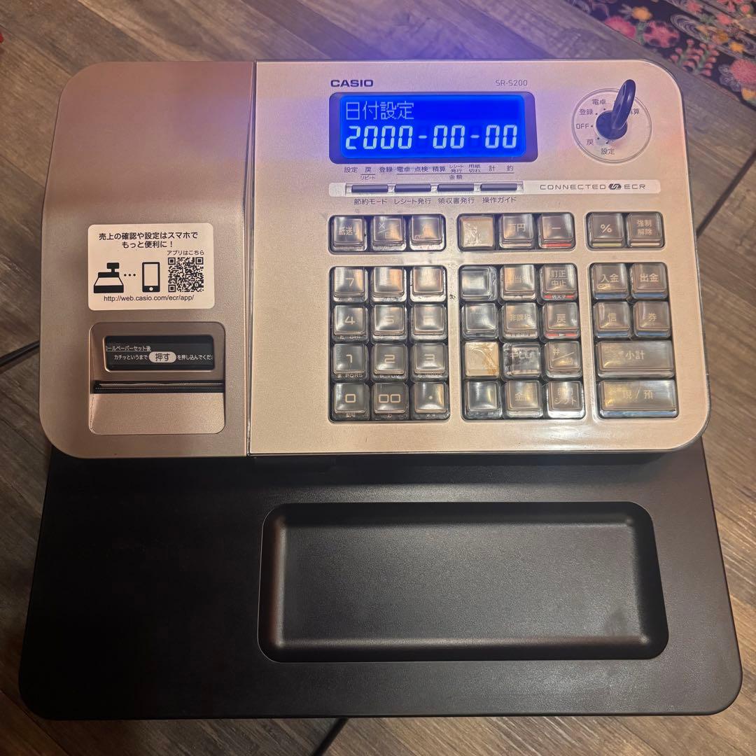 CASIO SR-S200 レジスター シルバー/ブラック