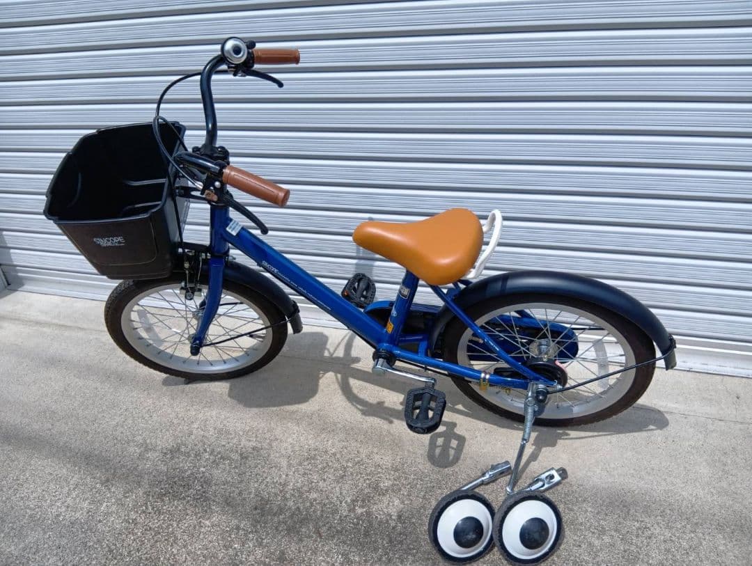 補助輪　自転車　ブルー　青　16インチ　男の子　女の子　→引取り限定(岐阜県)