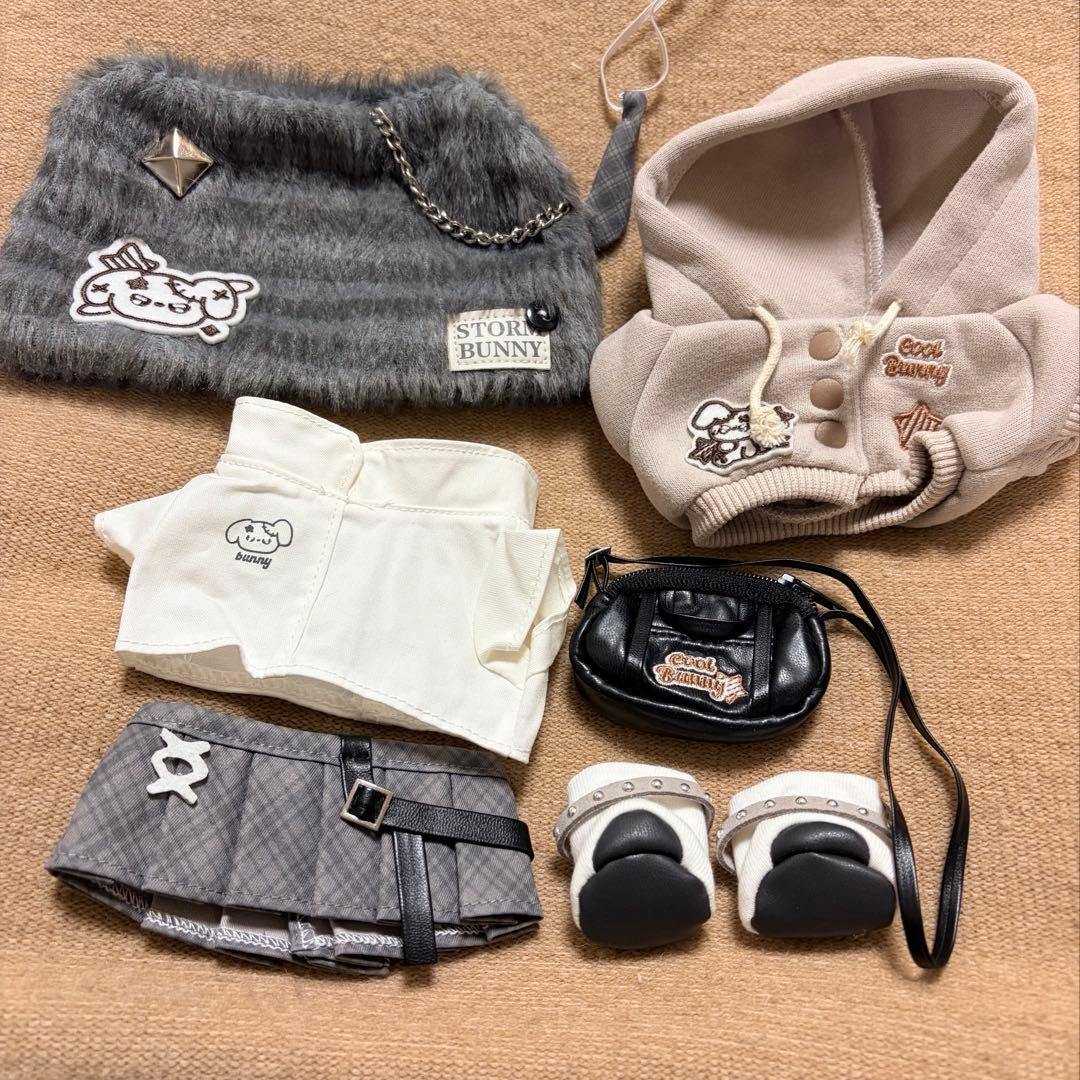 新品♡ぬいぐるみ服20cm 着せ替えぬい ぬい活 パンク 3着まとめ