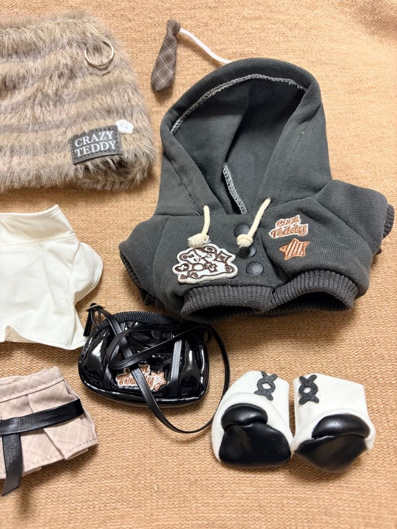 新品♡ぬいぐるみ服20cm 着せ替えぬい ぬい活 パンク 3着まとめ