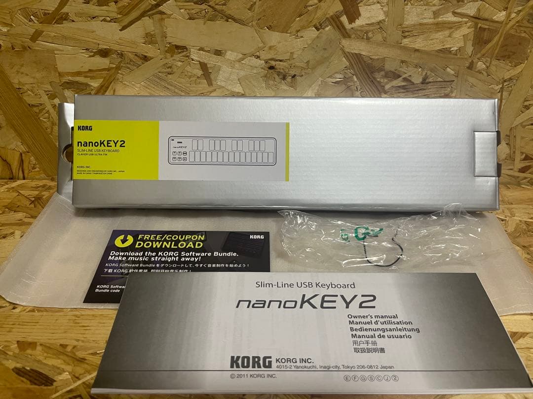 美品 KORG nanoKEY2 USB MIDIキーボードブラック ケース付き
